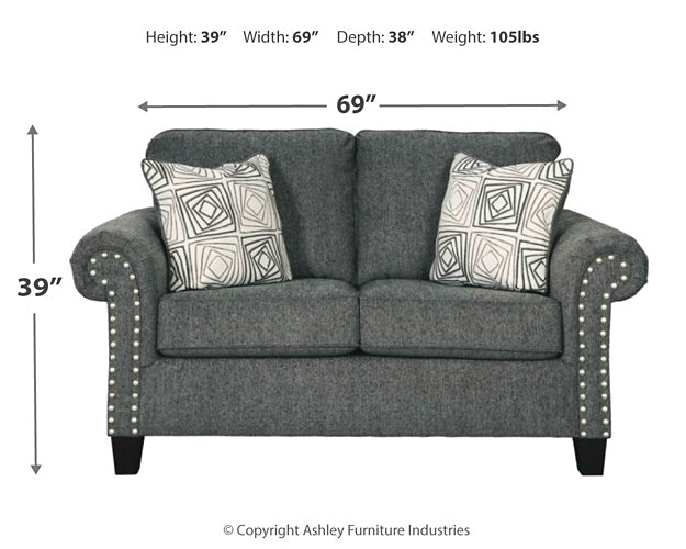 Agleno Loveseat Huntsville Furniture Outlet