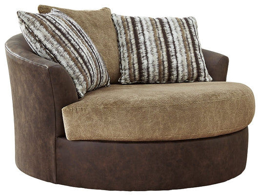 Alesbury Oversized Swivel Accent Chair Huntsville Furniture Outlet