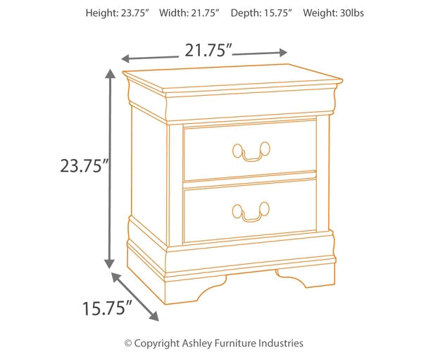 Alisdair California King Sleigh Bed with Mirrored Dresser, Chest and 2 Nightstands Huntsville Furniture Outlet