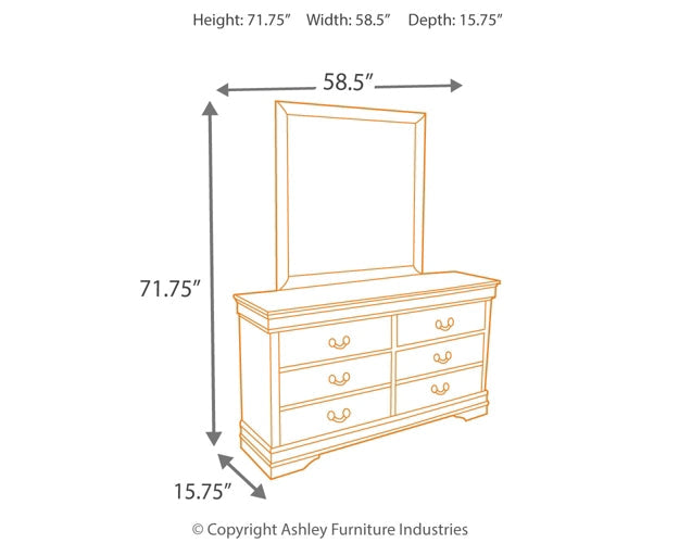 Alisdair Dresser and Mirror Huntsville Furniture Outlet