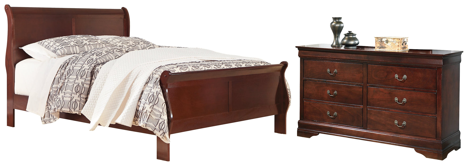 Alisdair Queen Sleigh Bed with Dresser Huntsville Furniture Outlet