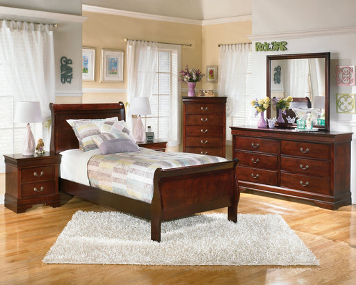 Alisdair Twin Sleigh Bed with Dresser Huntsville Furniture Outlet