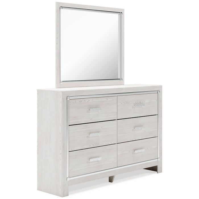 Altyra Full Panel Bed with Mirrored Dresser and Chest Huntsville Furniture Outlet