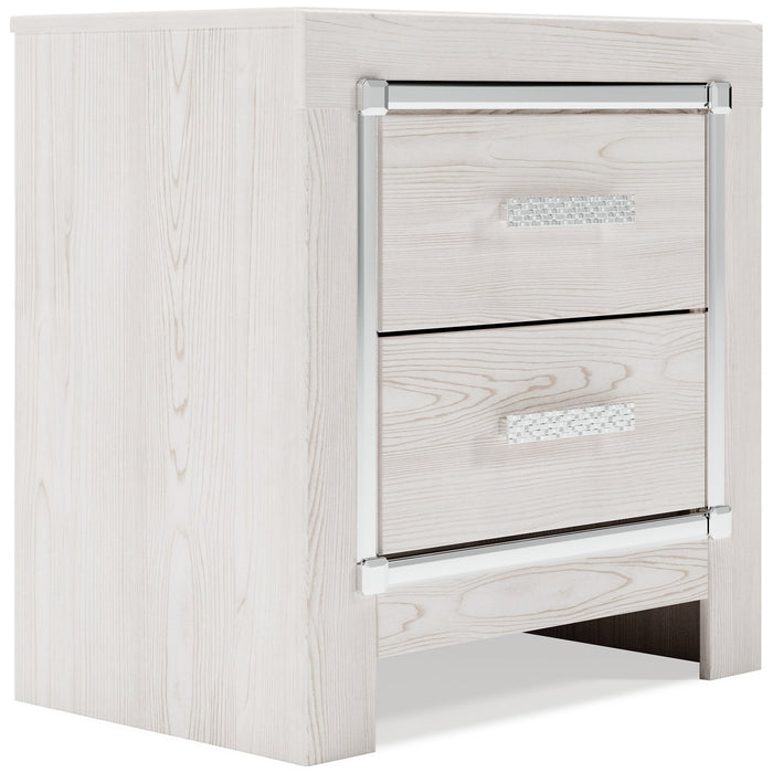 Altyra King Bookcase Headboard with Mirrored Dresser, Chest and 2 Nightstands Huntsville Furniture Outlet