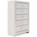 Altyra King Bookcase Headboard with Mirrored Dresser, Chest and Nightstand Huntsville Furniture Outlet