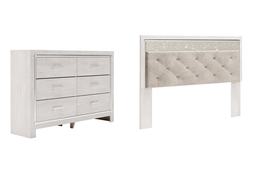 Altyra King Panel Headboard with Dresser Huntsville Furniture Outlet