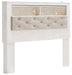 Altyra Queen Bookcase Headboard with Mirrored Dresser, Chest and 2 Nightstands Huntsville Furniture Outlet