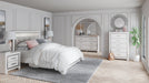 Altyra Queen Panel Bed with Mirrored Dresser, Chest and Nightstand Huntsville Furniture Outlet