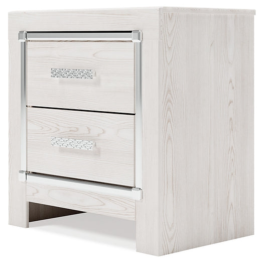 Altyra Two Drawer Night Stand Huntsville Furniture Outlet