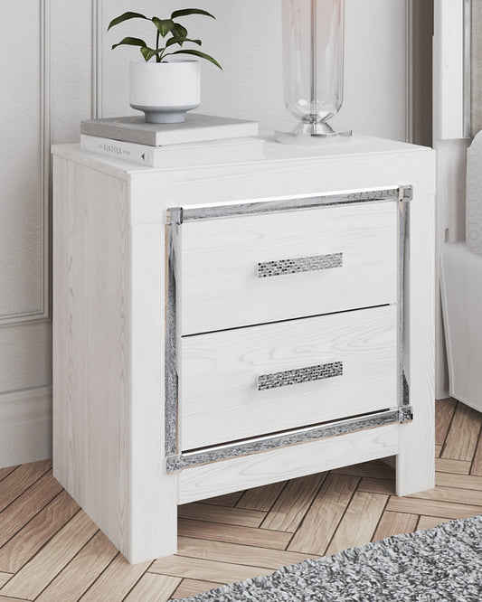 Altyra Two Drawer Night Stand Huntsville Furniture Outlet