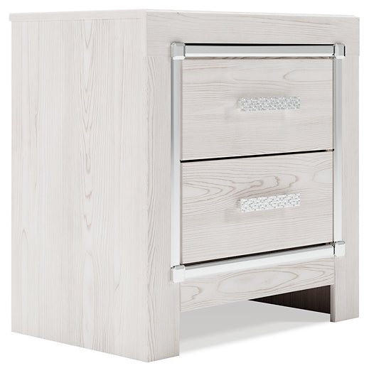 Altyra Two Drawer Night Stand Huntsville Furniture Outlet