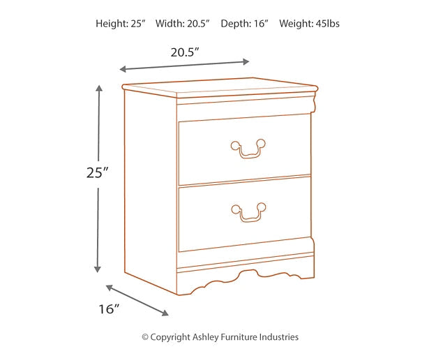 Anarasia Full Sleigh Headboard with Mirrored Dresser and 2 Nightstands Huntsville Furniture Outlet