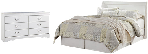 Anarasia Queen Sleigh Headboard with Dresser Huntsville Furniture Outlet