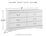 Anarasia Six Drawer Dresser Huntsville Furniture Outlet