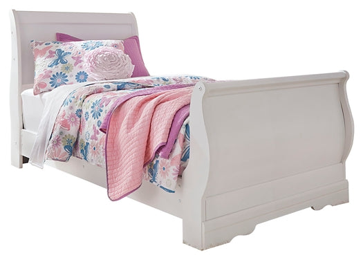 Anarasia Twin Sleigh Bed with Dresser Huntsville Furniture Outlet