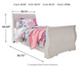 Anarasia Twin Sleigh Bed with Dresser Huntsville Furniture Outlet