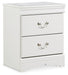 Anarasia Two Drawer Night Stand Huntsville Furniture Outlet