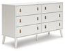 Aprilyn Queen Bookcase Headboard with Dresser and 2 Nightstands Huntsville Furniture Outlet