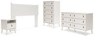 Aprilyn Queen Panel Headboard with Dresser, Chest and Nightstand Huntsville Furniture Outlet