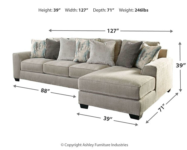 Ardsley 2-Piece Sectional with Chaise Huntsville Furniture Outlet