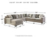 Ardsley 4-Piece Sectional with Chaise Huntsville Furniture Outlet