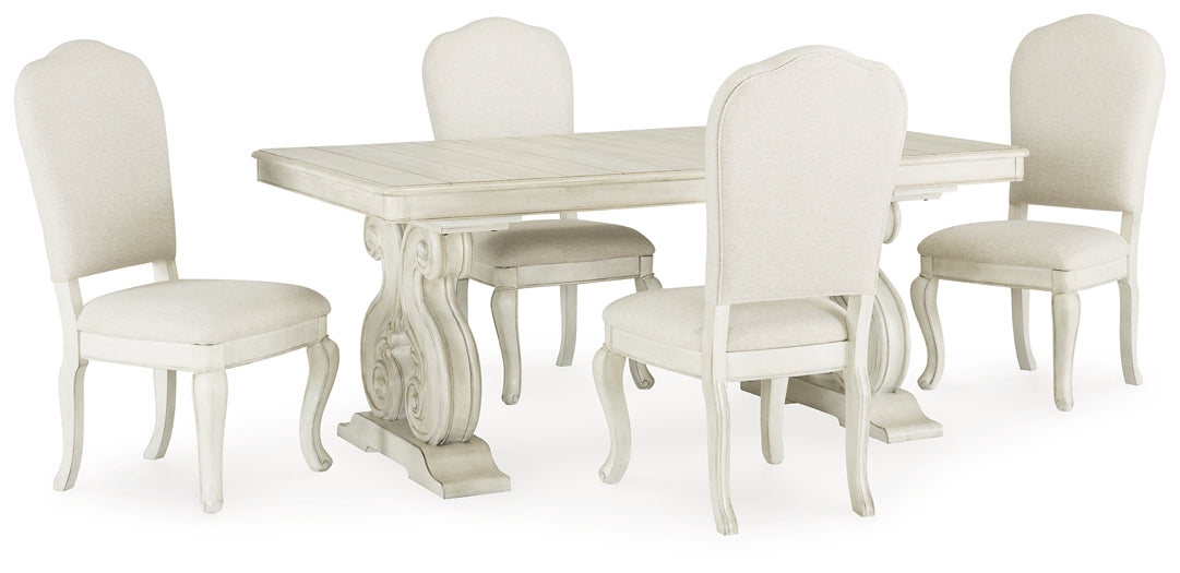 Arlendyne Dining Table and 4 Chairs Huntsville Furniture Outlet