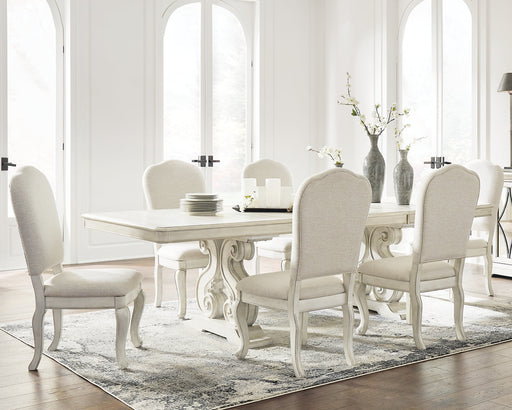 Arlendyne Dining Table and 6 Chairs Huntsville Furniture Outlet