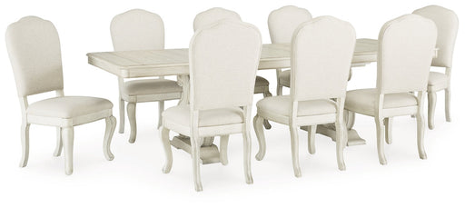 Arlendyne Dining Table and 8 Chairs Huntsville Furniture Outlet