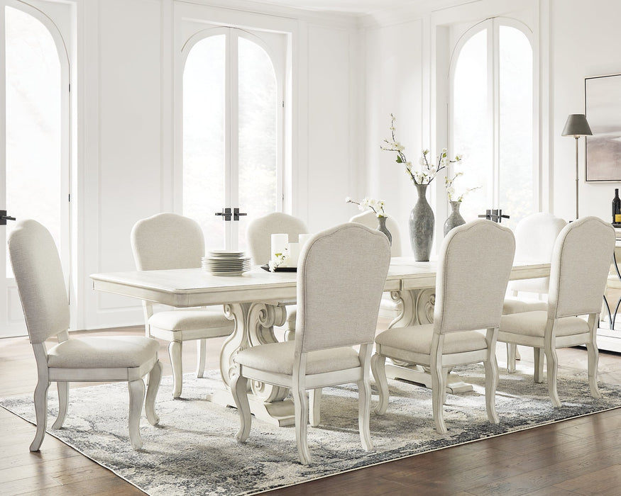 Arlendyne Dining Table and 8 Chairs Huntsville Furniture Outlet