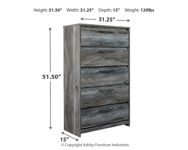 Baystorm Five Drawer Chest Huntsville Furniture Outlet