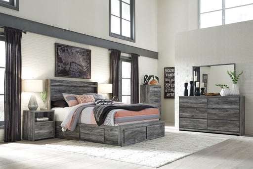 Baystorm King Panel Bed with 4 Storage Drawers with Dresser Huntsville Furniture Outlet