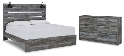 Baystorm King Panel Bed with Dresser Huntsville Furniture Outlet