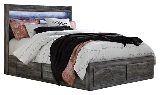 Baystorm Queen Panel Bed with 4 Storage Drawers with Dresser Huntsville Furniture Outlet