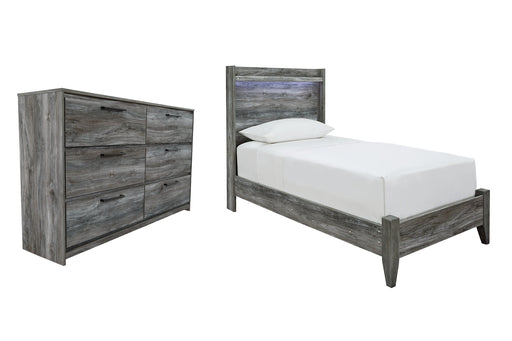 Baystorm Twin Panel Bed with Dresser Huntsville Furniture Outlet