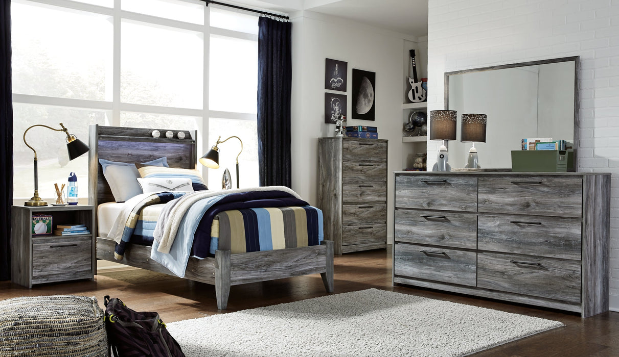 Baystorm Twin Panel Bed with Dresser Huntsville Furniture Outlet