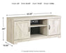 Bellaby LG TV Stand w/Fireplace Option Huntsville Furniture Outlet