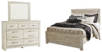 Bellaby Queen Panel Bed with Mirrored Dresser Huntsville Furniture Outlet