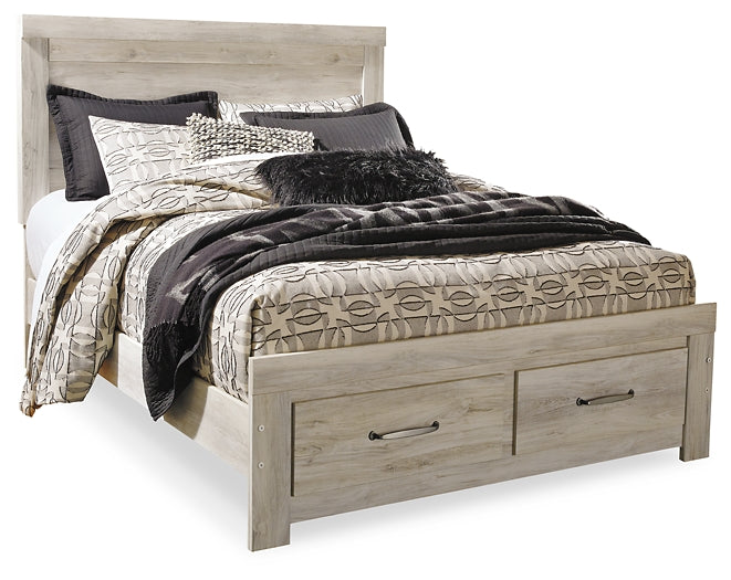 Bellaby Queen Platform Bed with 2 Storage Drawers with Mirrored Dresser, Chest and 2 Nightstands Huntsville Furniture Outlet