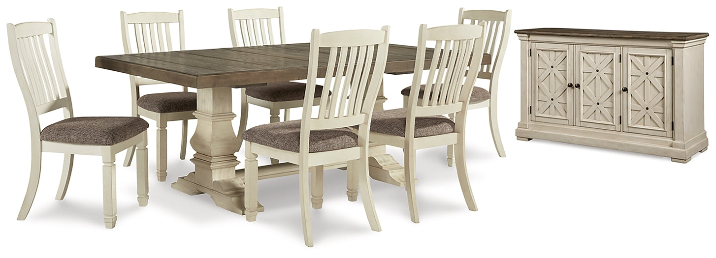 Bolanburg Dining Table and 6 Chairs with Storage Huntsville Furniture Outlet