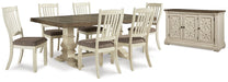 Bolanburg Dining Table and 6 Chairs with Storage Huntsville Furniture Outlet