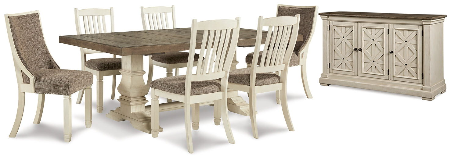 Bolanburg Dining Table and 6 Chairs with Storage Huntsville Furniture Outlet