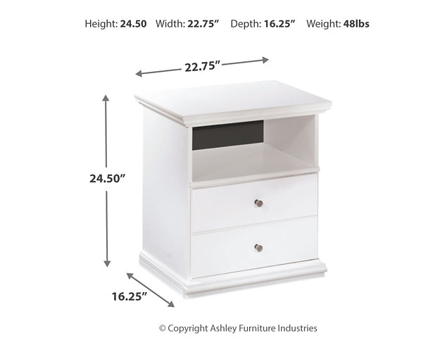 Bostwick Shoals Full Panel Bed with Mirrored Dresser, Chest and Nightstand Huntsville Furniture Outlet