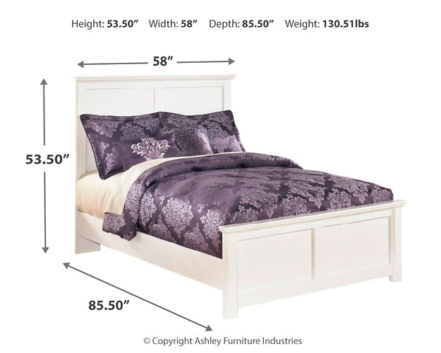 Bostwick Shoals Full Panel Bed with Mirrored Dresser and 2 Nightstands Huntsville Furniture Outlet