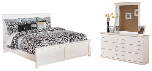 Bostwick Shoals King Panel Bed with Dresser Huntsville Furniture Outlet