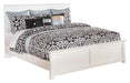 Bostwick Shoals King Panel Bed with Mirrored Dresser, Chest and Nightstand Huntsville Furniture Outlet