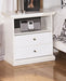 Bostwick Shoals King Panel Bed with Mirrored Dresser and 2 Nightstands Huntsville Furniture Outlet