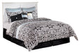 Bostwick Shoals Queen/Full Panel Headboard with Mirrored Dresser and 2 Nightstands Huntsville Furniture Outlet