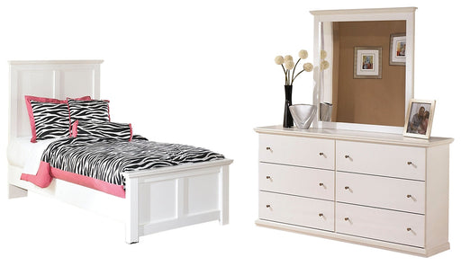 Bostwick Shoals Twin Panel Bed with Dresser Huntsville Furniture Outlet