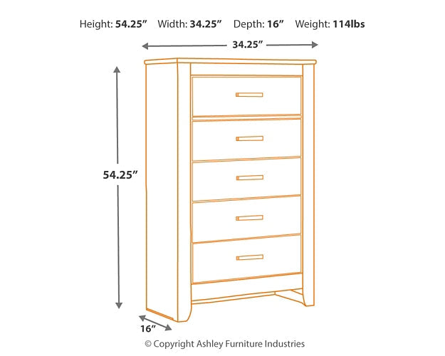 Brinxton Full Panel Bed with Mirrored Dresser, Chest and Nightstand Huntsville Furniture Outlet