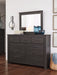 Brinxton Full Panel Bed with Mirrored Dresser Huntsville Furniture Outlet